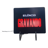 Placa Silencio Gravando P