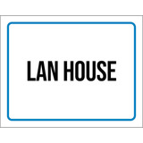 Placa Sinalizacao Ambiente Lan