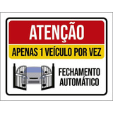 Placa Sinalizacao Atencao Apenas