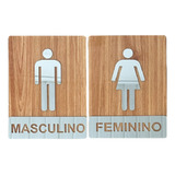 Placa Sinalizacao Banheiro Wc