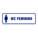 Placa Sinalizacao Banheiro Wc