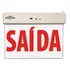 Placa Sinalização De Saída Led Face Dupla Vermelha 1w Blumen