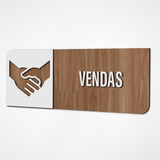 Placa Sinalizacao Indicativa Vendas