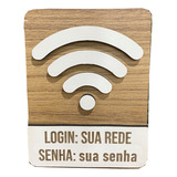 Placa Sinalizacao Wi fi