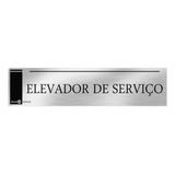 Placa Sinalizadora 6x25 Inox