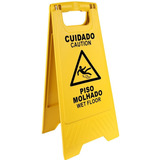 Placa Sinalizadora Cavalete Cuidado Piso Molhado Limpeza