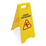 Placa Sinalizadora Cuidado Piso Molhado Cavalete Chao