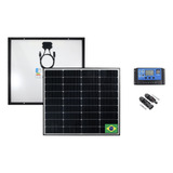 Placa Solar 100w Monocristalino Nacional Controlador Mc4
