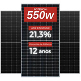 Placa Solar 550w Modulo Fotovoltaico Painel Kit 3 Unidades