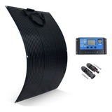 Placa Solar Flexível 100w Monocristalino Controlador Mc4