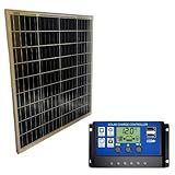 Placa Solar Painel Fotovoltaica 80w Watts - Controlador 30a
