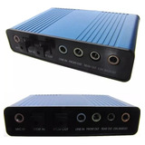 Placa Som Usb Externa 5 1 6 Canais Spdif Digital Audio Hd