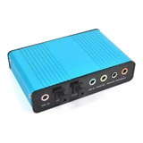 Placa Som Usb Externa 5 1 Canais Reais Spdif Digital Audio