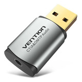 Placa Som Usb Vention Cdlh0 Externo P2 3 5mm Omtp Ctia