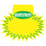 Placa Splash Hortifruti Com Aba 18x14cm 100 Un 