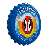 Placa Tampa De Garrafa Decorativa 27 Cm Cerveja Antartica 