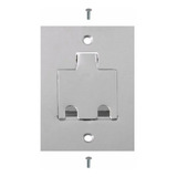 Placa Tomada De Piso Rede 4x2 Aço Inox Espelho Piso