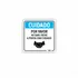 Placa Uber Cuidado Porta Do Carro 20x20 Pvc Resistente