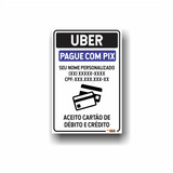 Placa Uber Personalizado Formas