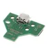 Placa Usb Carga Controle Ps4 Jds 011   Cabo Flat 12 Vias