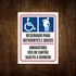 Placa Vaga Exclusiva Deficientes E Idosos 27x35