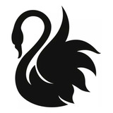 Placa Vazada Parede Decorativa Animal Cisne