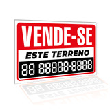 Placa Vende se Aluga se Casa Comércio Terreno Imóvel 50x30cm