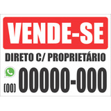Placa Vende se Aluga se Personalizada Grande P Terreno Casa