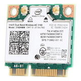 Placa Vermelha Wifi Notebook Intel 3160 Dual Band Bluetooth 4 0