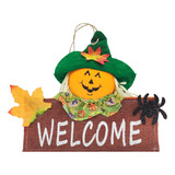 Placa Welcome Halloween Decorativa Festa Diversão Terror