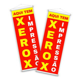 Placa Xerox Impressão Vertical Banner Propaganda Kit 25x70cm