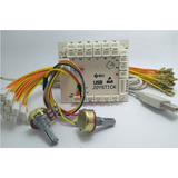 Placa Zero Delay Com Cabos E Dois Potenciômetros 5k Analóg 