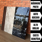 Placas Adesivas 3d Mármore De Parede Kit C 10un Cor Mármore Cor Mármore Preto