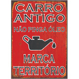 Placas Decorativas Carro Antigo