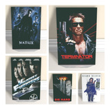 Placas Decorativas Cinema Filmes Clássicos Quadros Mdf 5 Und