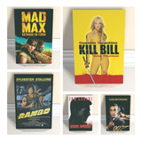 Placas Decorativas Cinema Filmes Famosos Quadros Mdf Com 5un