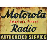 Placas Decorativas Motorola Radio Antigo Vitrola Vintage