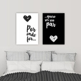 Placas Decorativas Pvc Para Quarto E Sala Casal Sem Moldura Quadro Casal