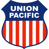 Placas Decorativas Union Pacific Logo Trem Ferrovia