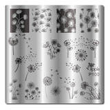 Placas E Carimbos Para Decoração De Unhas P100 Flores