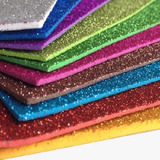 Placas Eva Dubflex Glitter 40x48 Kit 50 Folhas Coloridas