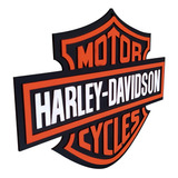 Placas Harley Davidson Logo 3d Decorativas