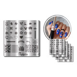 Placas Para Carimbos De Unhas Apipila Coleção Kids A