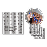 Placas Para Carimbos De Unhas Apipila Coleção Kids D
