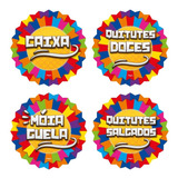Placas Sinalizadoras Festa Junina Arraiá 4 Un Regina Festas