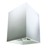 Plafon De Sobrepor Aluminio E Vidro E27 16 8 X 22 Cm Estrutura Branco 110v 220v
