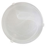Plafon Murano Vidro 40cm 3 Lâmpadas E 27 Max 60w Branco G