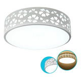 Plafon New Flower Led 48w 6500k Branco Frio Bivolt Moderno