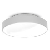 Plafon Painel Sobrepor Redondo 35cm 2 Lâmpadas 7652 Branco