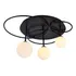 Plafon Sobrepor Bella Lindo Preto E Cromado 60x32cm P/ 3 G9 75w Tr006b